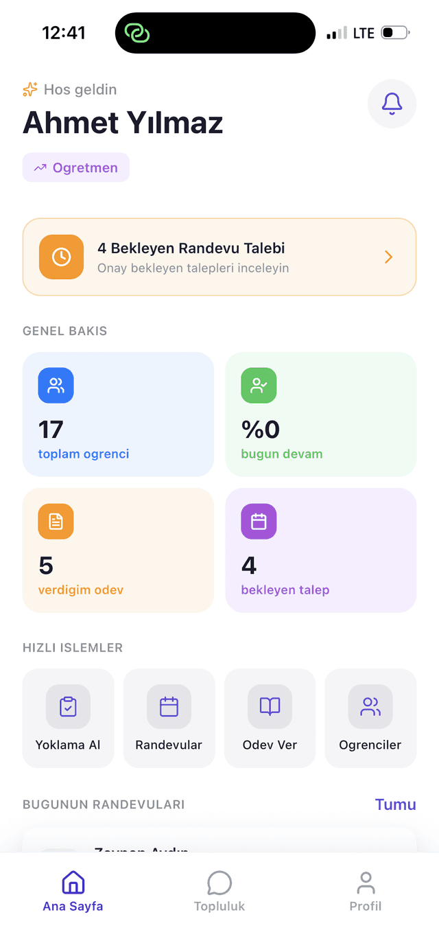 DersLab Teacher Dashboard